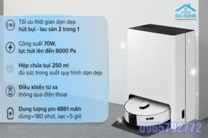 Robot hút bụi Samsung jetbot VR30T85513W/SV