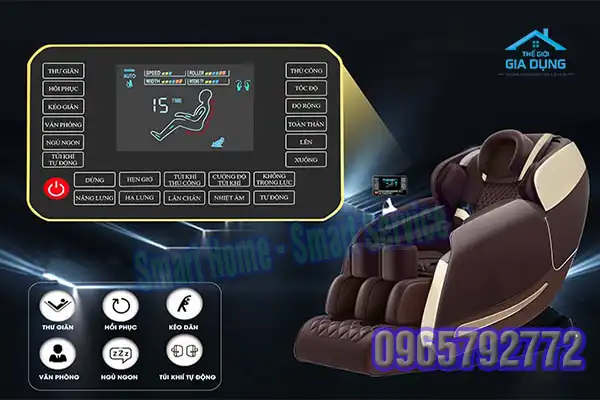 Các lỗi thường gặp ở ghế massage