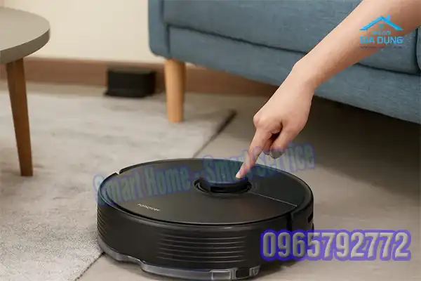 Robot hút bụi báo đèn đỏ