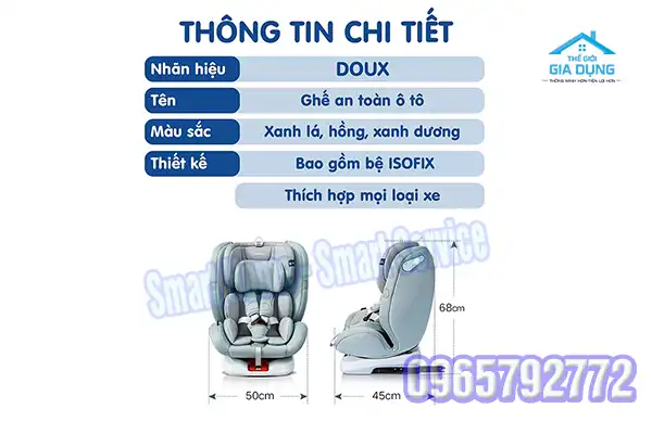 Ghế ngồi ô to cho be xoay 360