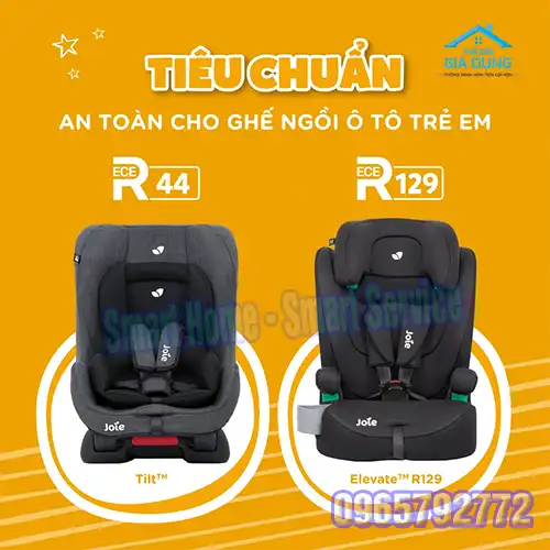 Tiêu Chuẩn Ghế Carseat Cho Trẻ Theo Châu Âu