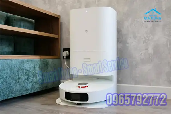 Robot hút bụi Xiaomi đang chạy bị tắt
